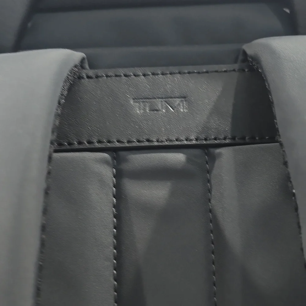 NWT ✅ TUMI LINKS TRAVEL BACKPACK PE & LEATHER CHARCOAL GREY / BLACK ✨NWT